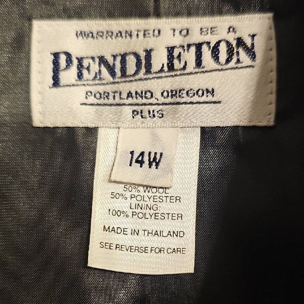 Pendleton Dark Olive Green Wool Blend Jacket - image 2